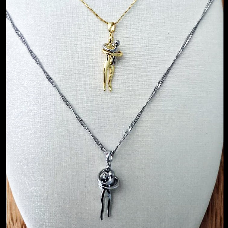 COLLAR ABRAZO ETERNO MADRE E HIJO(A)