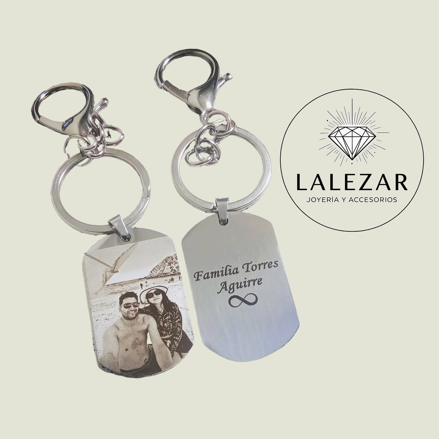 LLAVERO CON GRABADO PERSONALIZADO - ENVIO GRATIS