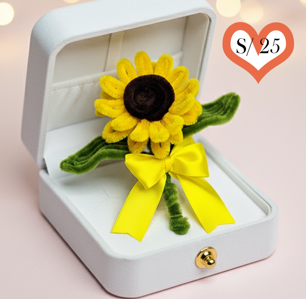 LIBRITO DE DICATORIA o FLOR ETERNA GIRASOL