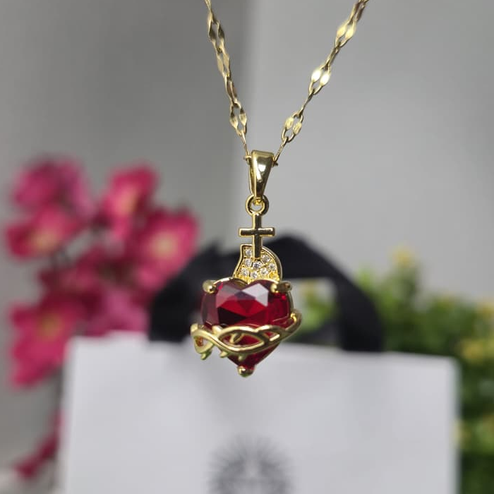 COLLAR DE CORAZON DE JESUS
