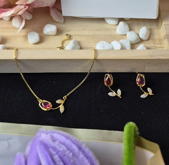 SET TULIPAN PLUS : COLLAR + PULSERA + ARETES + FLOR ETERNA + LIBRITO POEMA