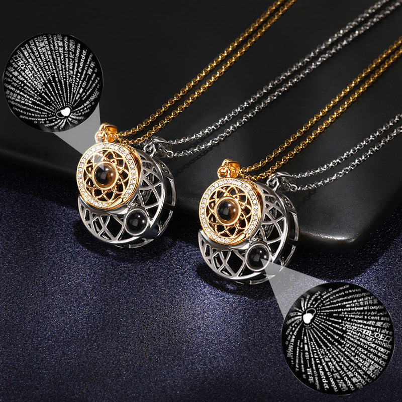 COLLAR PAREJA: SOL y LUNA (100 maneras de decir Te Amo)