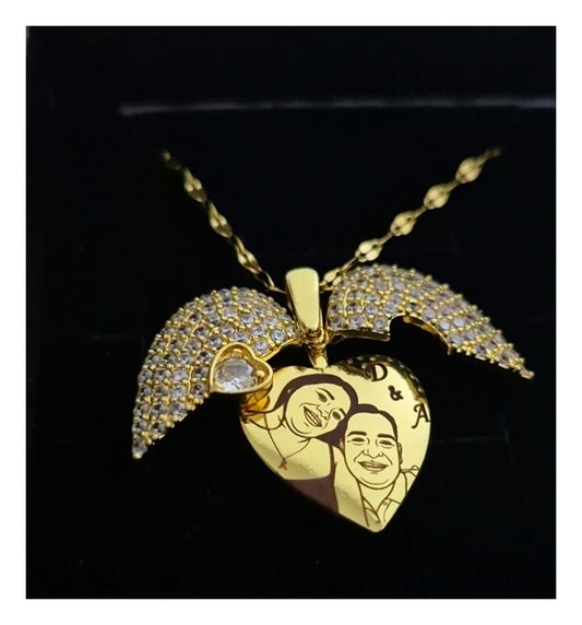 COLLAR CORAZÓN  CON FOTO PERSONALIZADO