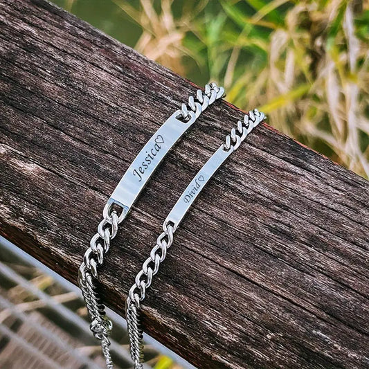 2×1 PULSERA PARA PAREJA CON GRABADO PERSONALIZADO - ENVIO GRATIS