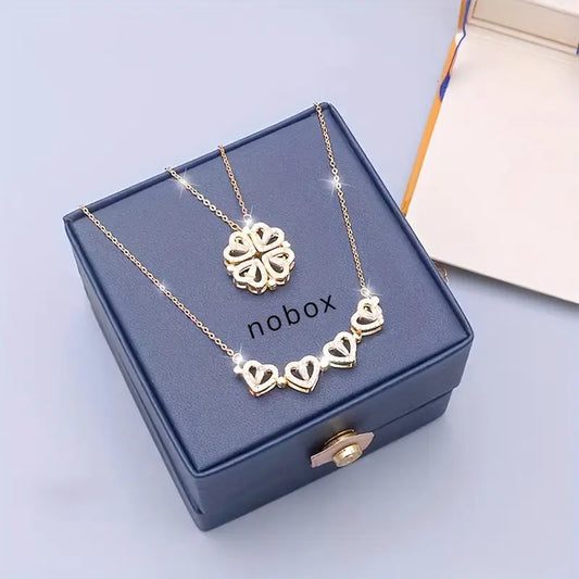 COLLAR TREBOL DE CORAZONES