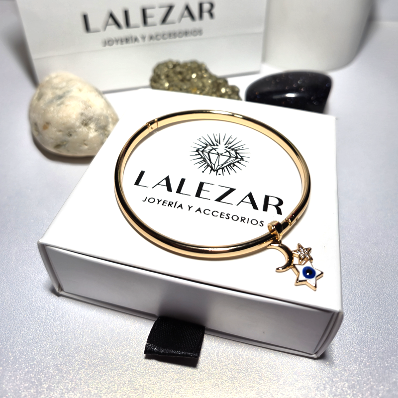 PULSERA OJO TURCO, ESTRELLA Y LUNA - ENVIO GRATIS