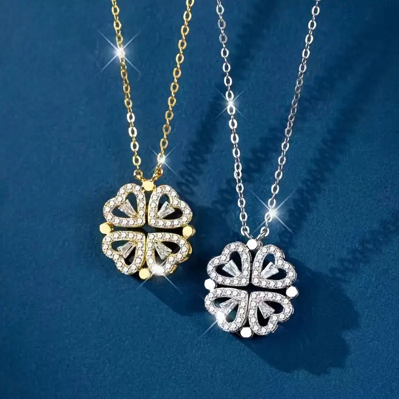 COLLAR TREBOL DE CORAZONES