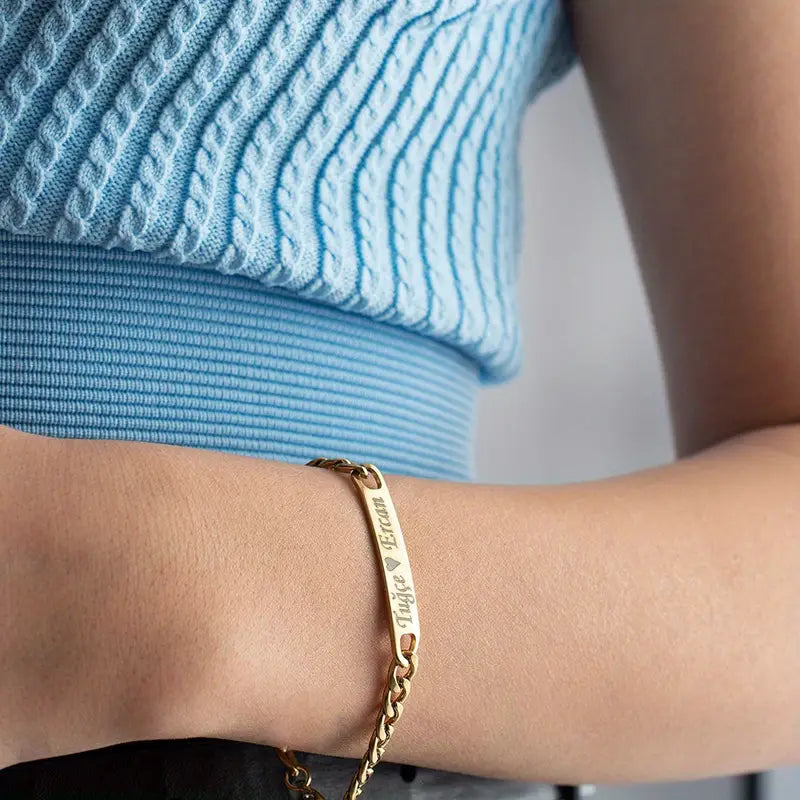 2×1 PULSERA PARA PAREJA CON GRABADO PERSONALIZADO - ENVIO GRATIS