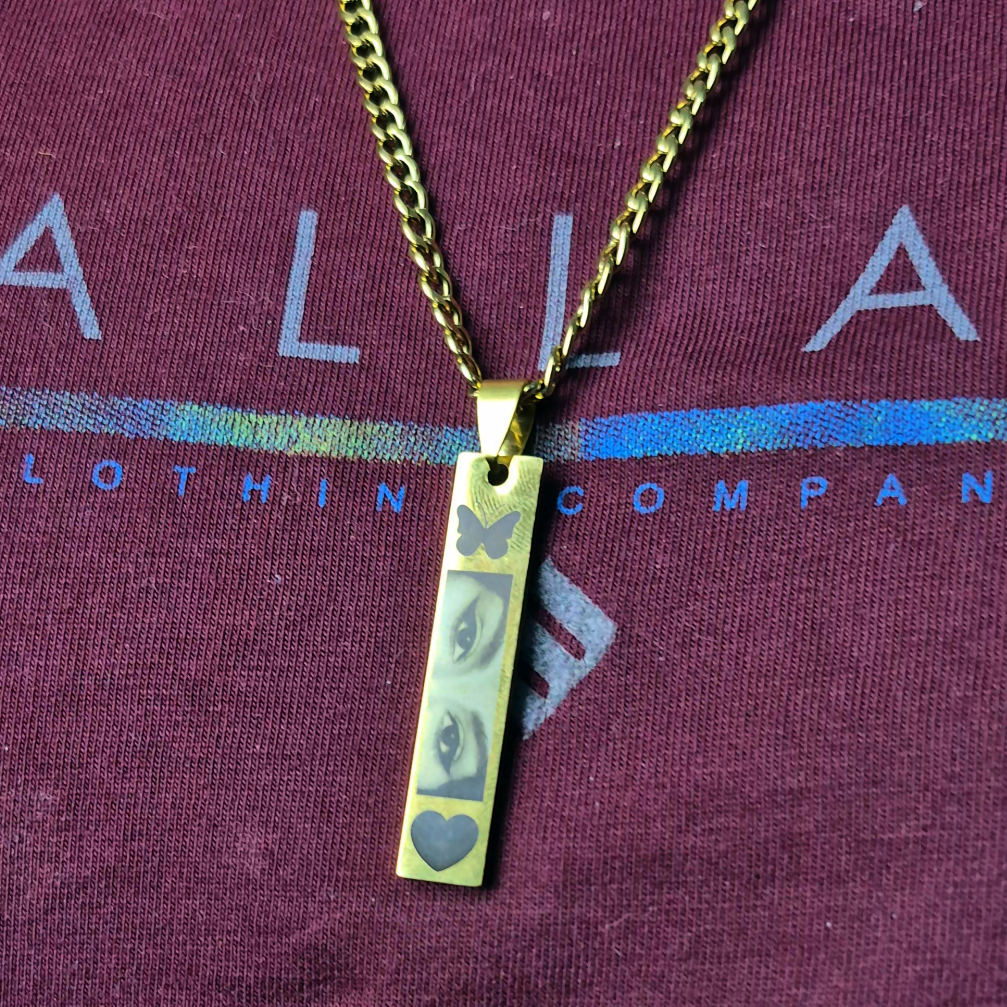 COLLAR MIRADA ENAMORA GRABADO PERSONALIZADO