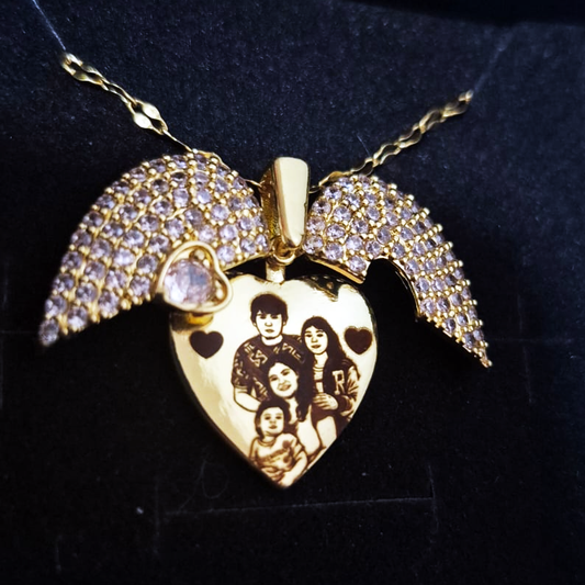 COLLAR CORAZÓN  CON FOTO PERSONALIZADO