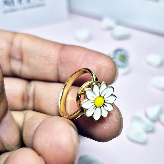 ANILLOS MARGARITA DORADO O PLATEADO