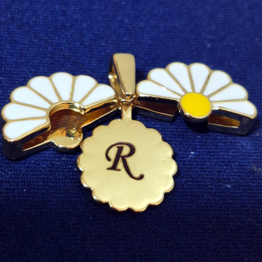 COLLAR MARGARITA CON GRABADO PERSONALIZADO + DEDICATORIA DE DUDU