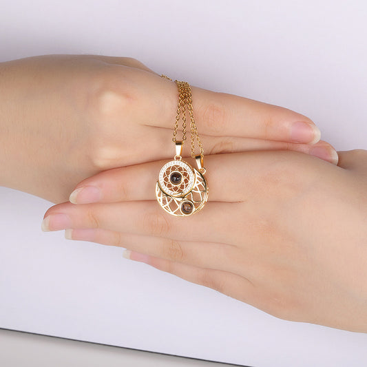 COLLAR PAREJA: SOL& LUNA (100 formas de decir te amo)