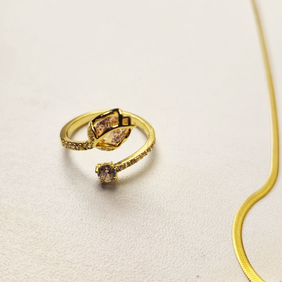 SET TULIPAN LALEZAR: COLLAR + ANILLO Y FLOR LED DE TULIPAN