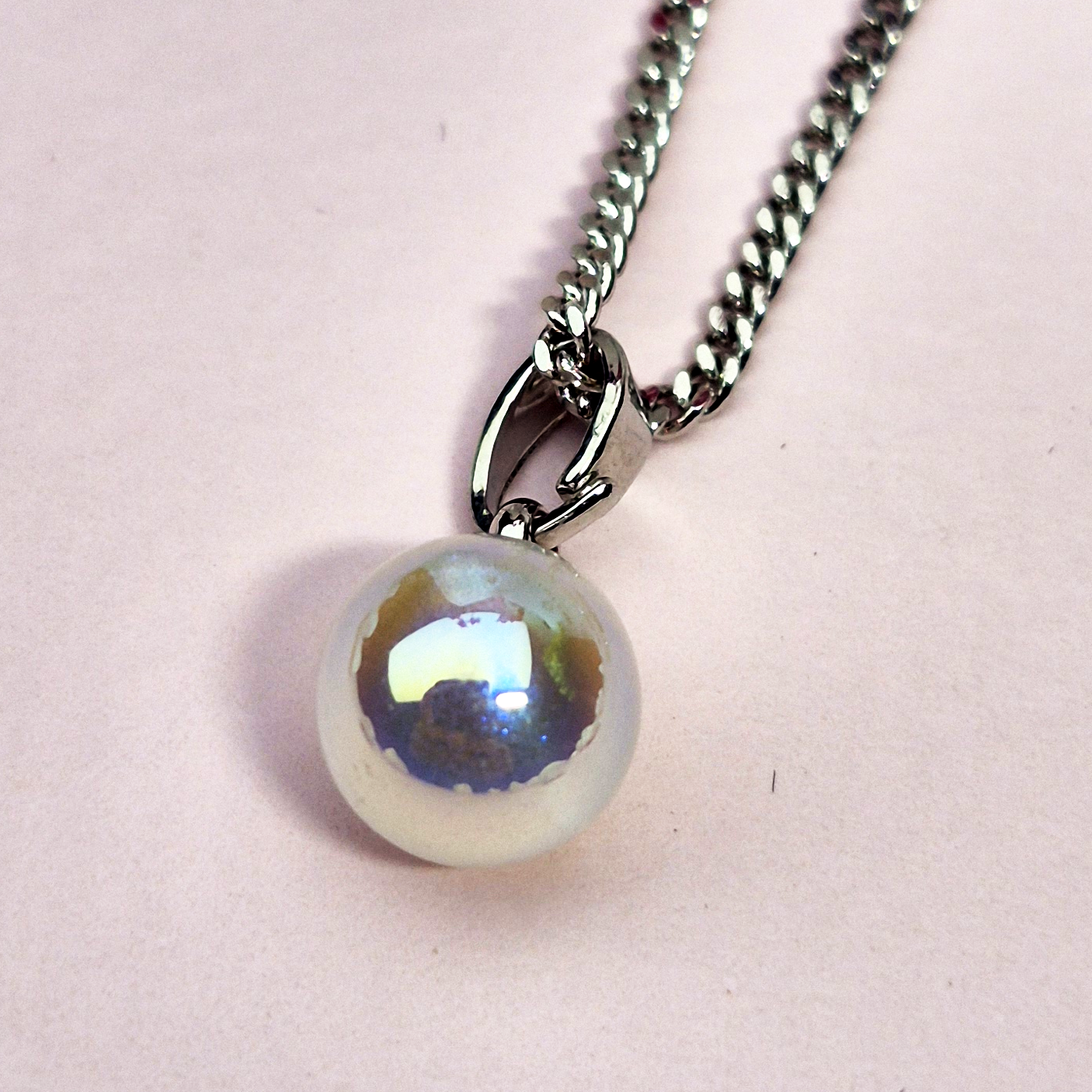 SET PERLA PLATA - ARETE COLLAR